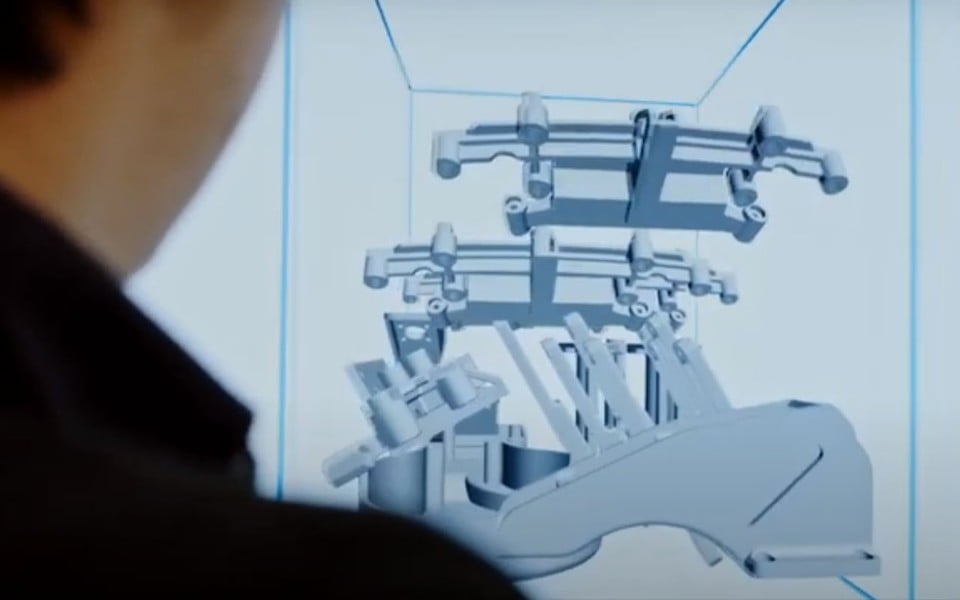 3D engineer designing 3D printed joints
